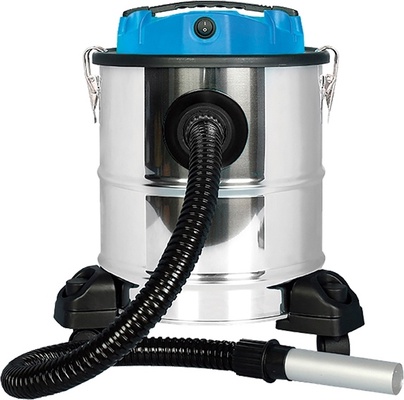 Aspirador de Cenizas Calientes Bikain(1200 W, 20 L, Cuba Inoxidable) Color Plata 